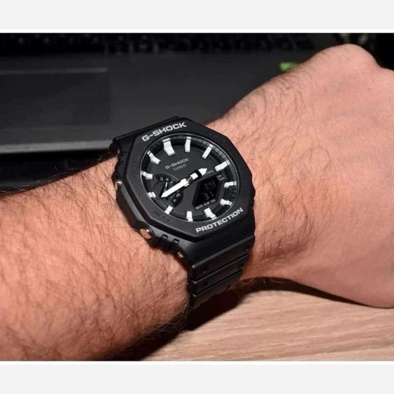 ساعت مردانه جیشاک کاسیو Casio مشکی — تصویر ۳