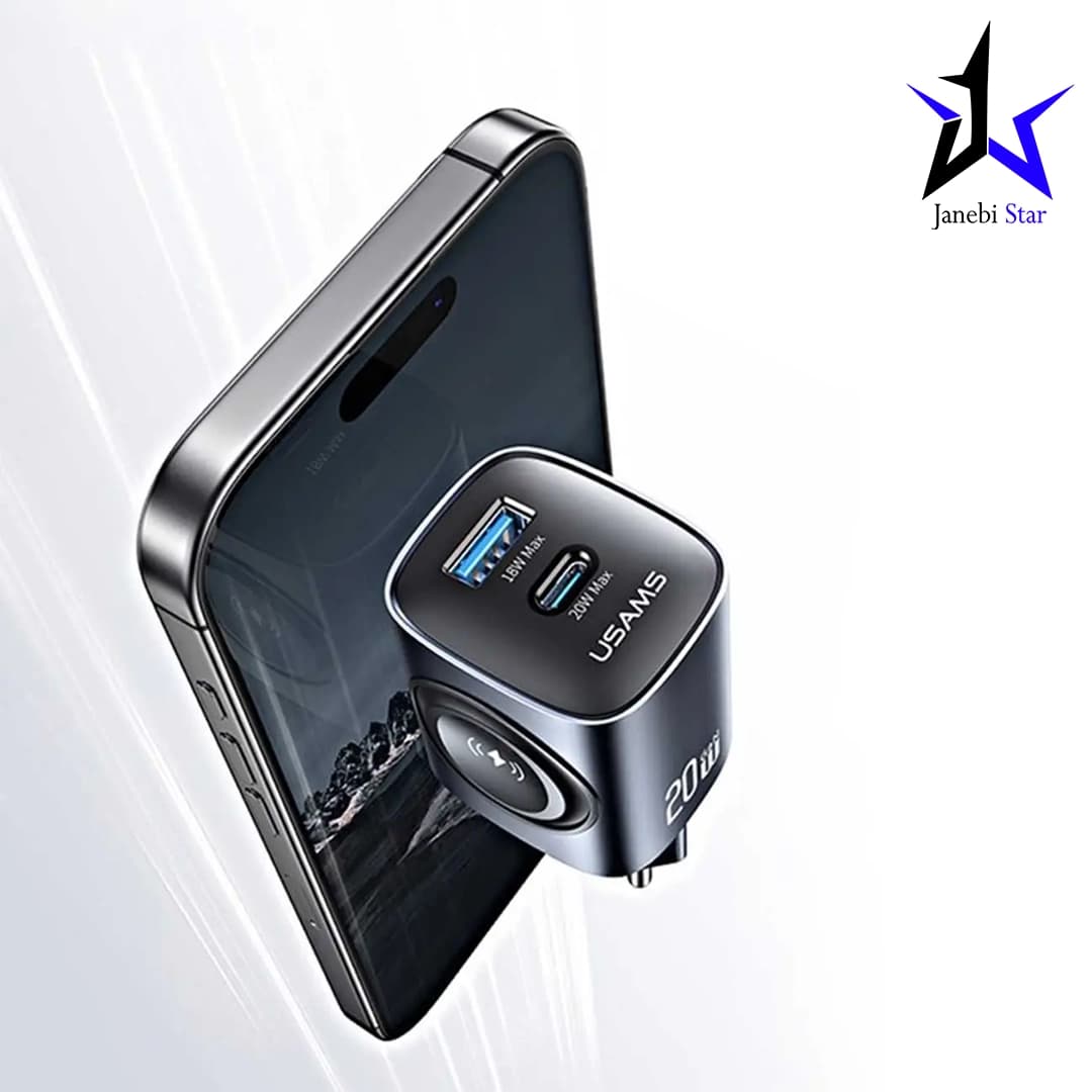 شارژر دیواری تایپسی 20 وات و یواسبی 18 وات و شارژر اپلواچ یوسامز CC293 T67 — تصویر ۳