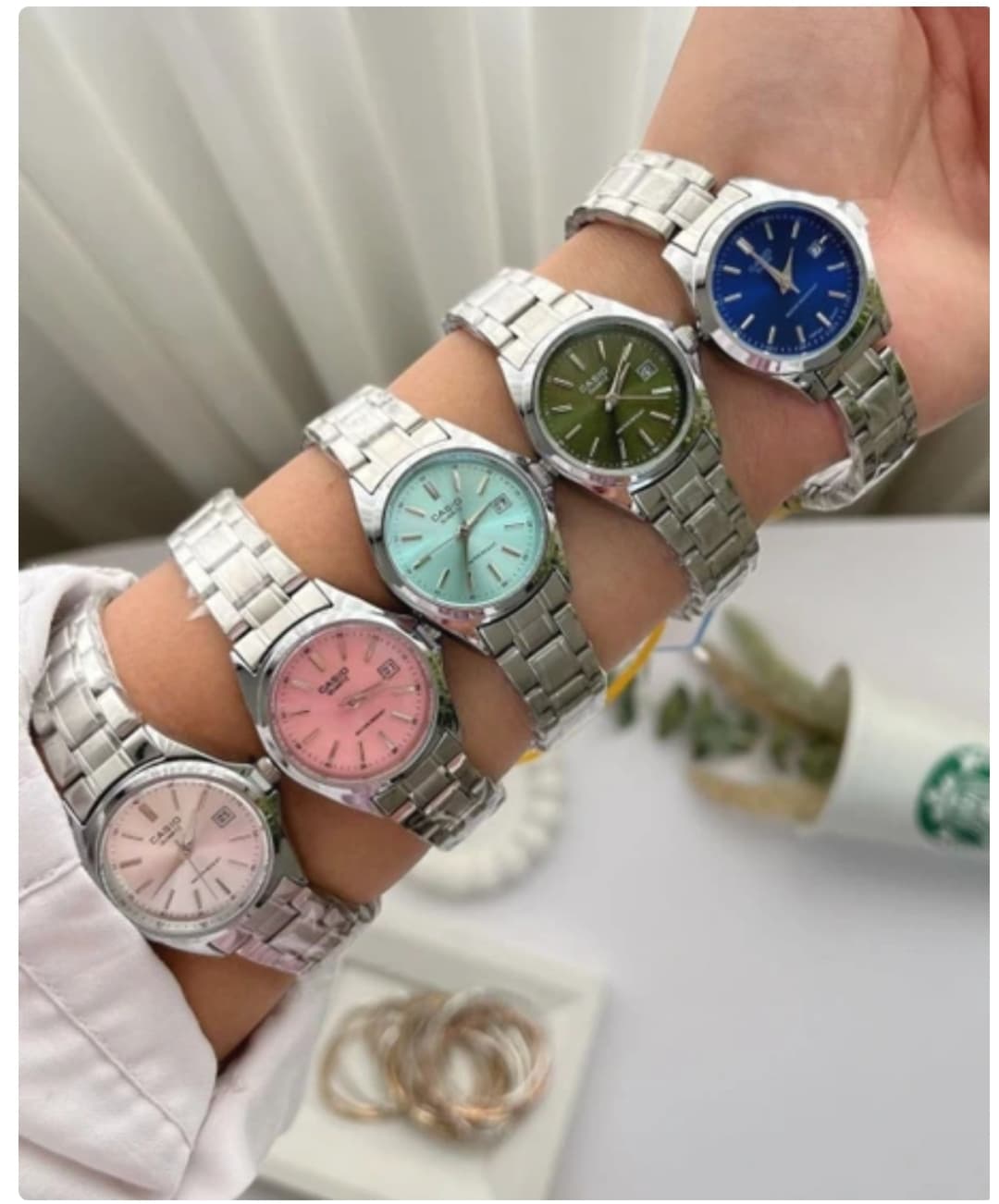 ساعت زنانه مارک کاسیو Casio رنگی