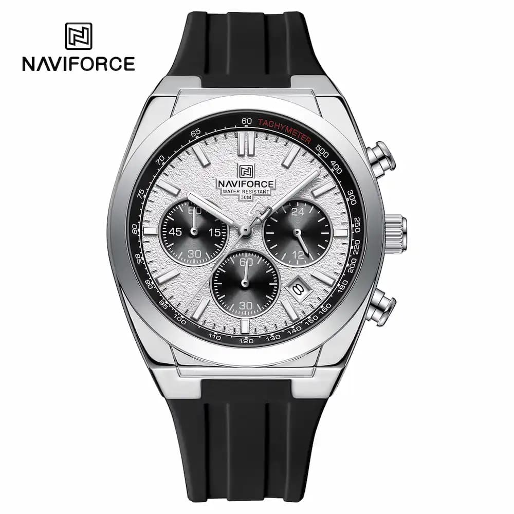 ساعت مردانه نیوی فورس Naviforce NF 8080 S/W/B
