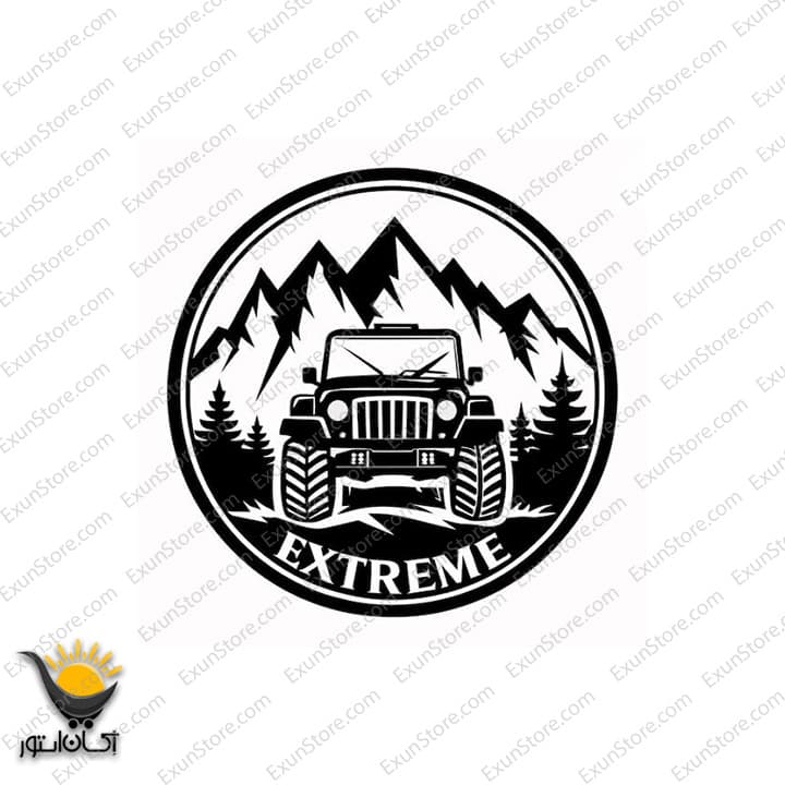 برچسب بدنه خودرو طرح آفرودی