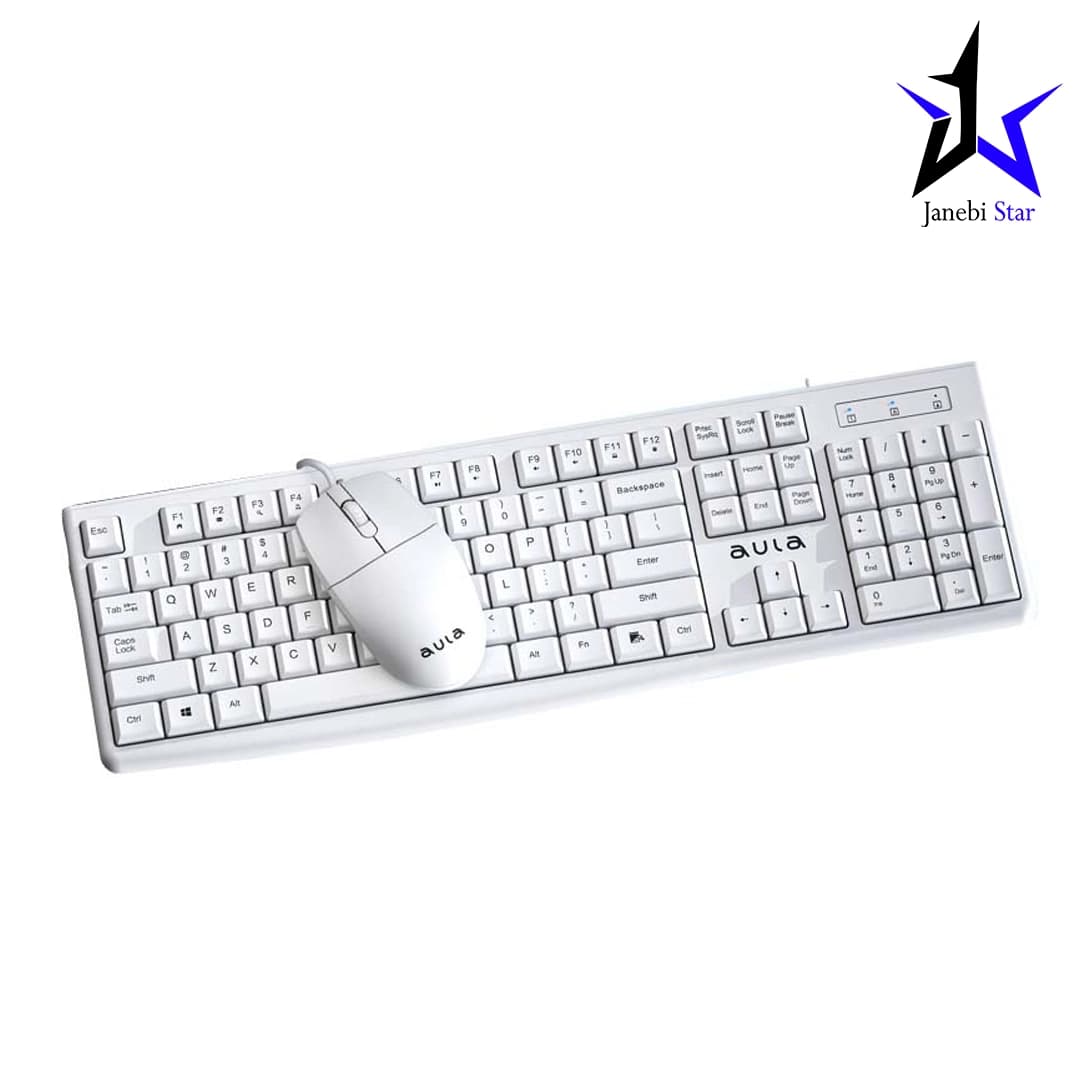 کیبورد و ماوس سیم دار آئولا مدل AC102