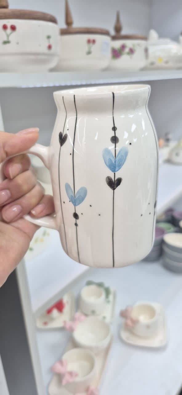 ماگ سرامیکی اسموتی نقاشی آبرنگی — تصویر ۵