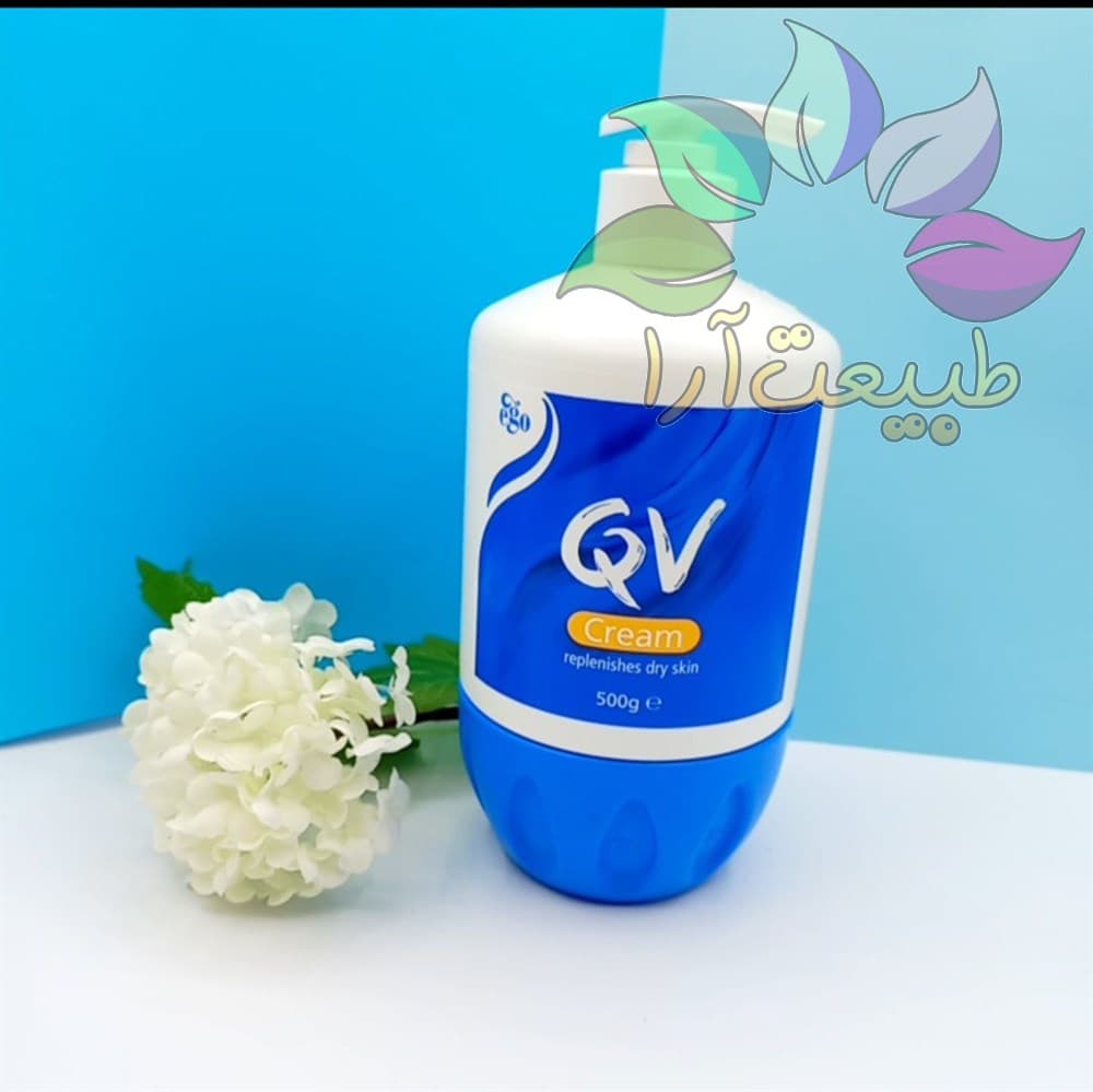 کرم دست و صورت پمپی کیو وی QV وزن 500 گرم — تصویر ۶