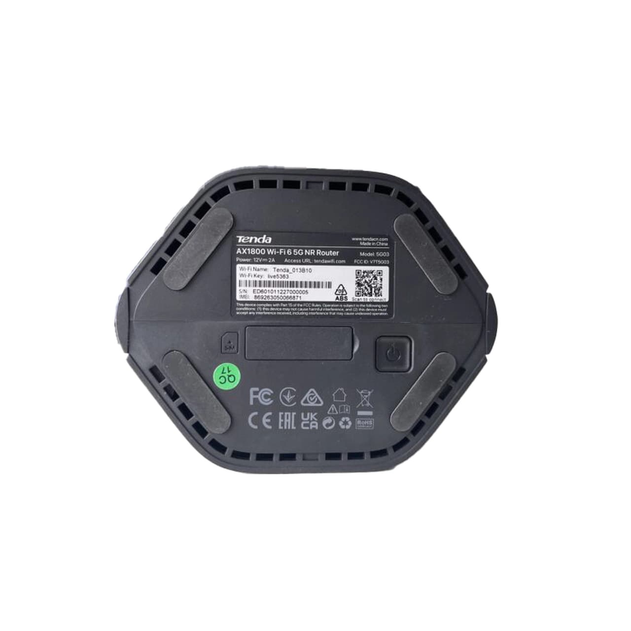 مودم روتر 5G رومیزی Tenda مدل AX1800 5G03 – مشکی (گارانتی سه ساله آسان پیشرو) — تصویر ۶