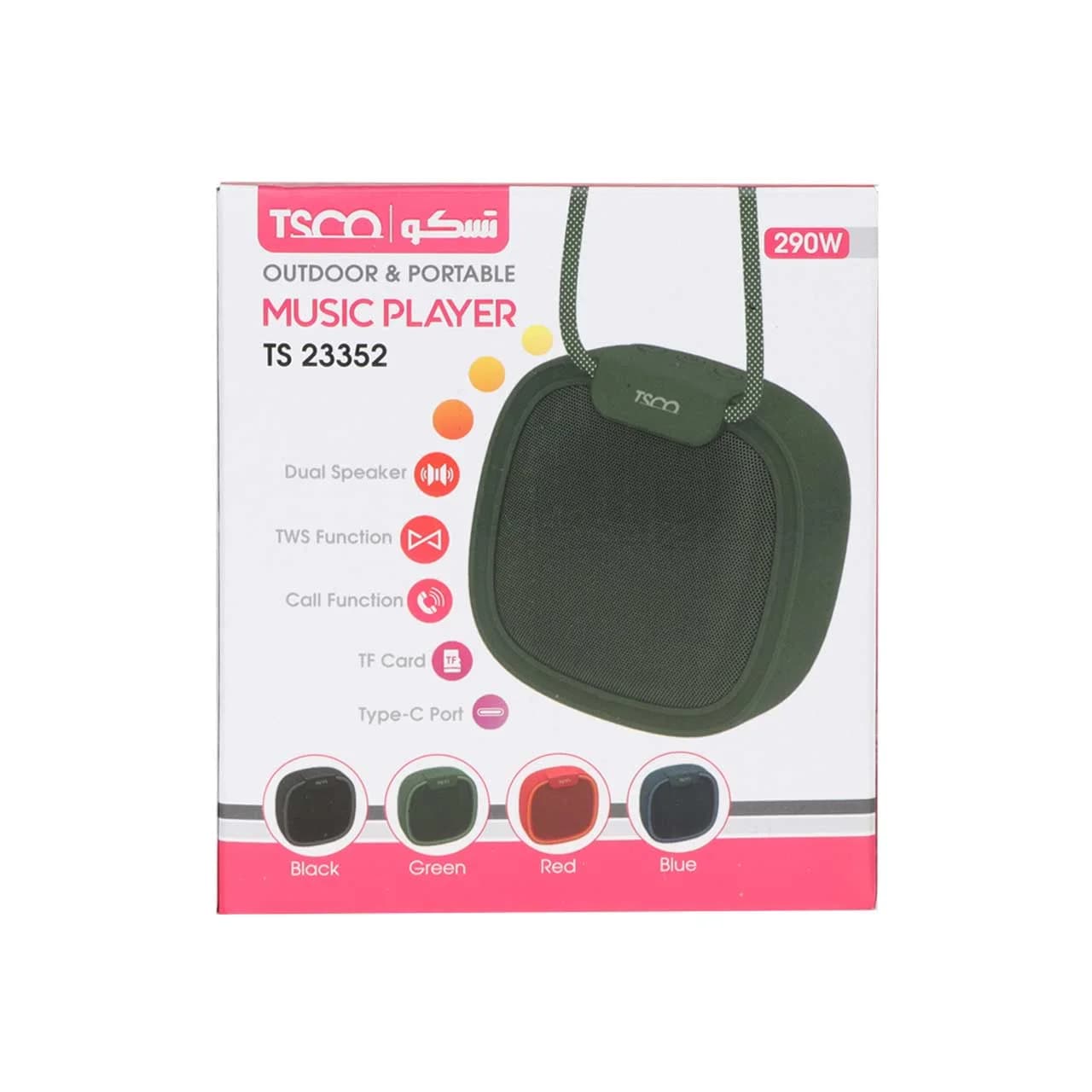 اسپیکر قابل حمل 3 وات تسکو مدل TSCO TS 23352 — تصویر ۵