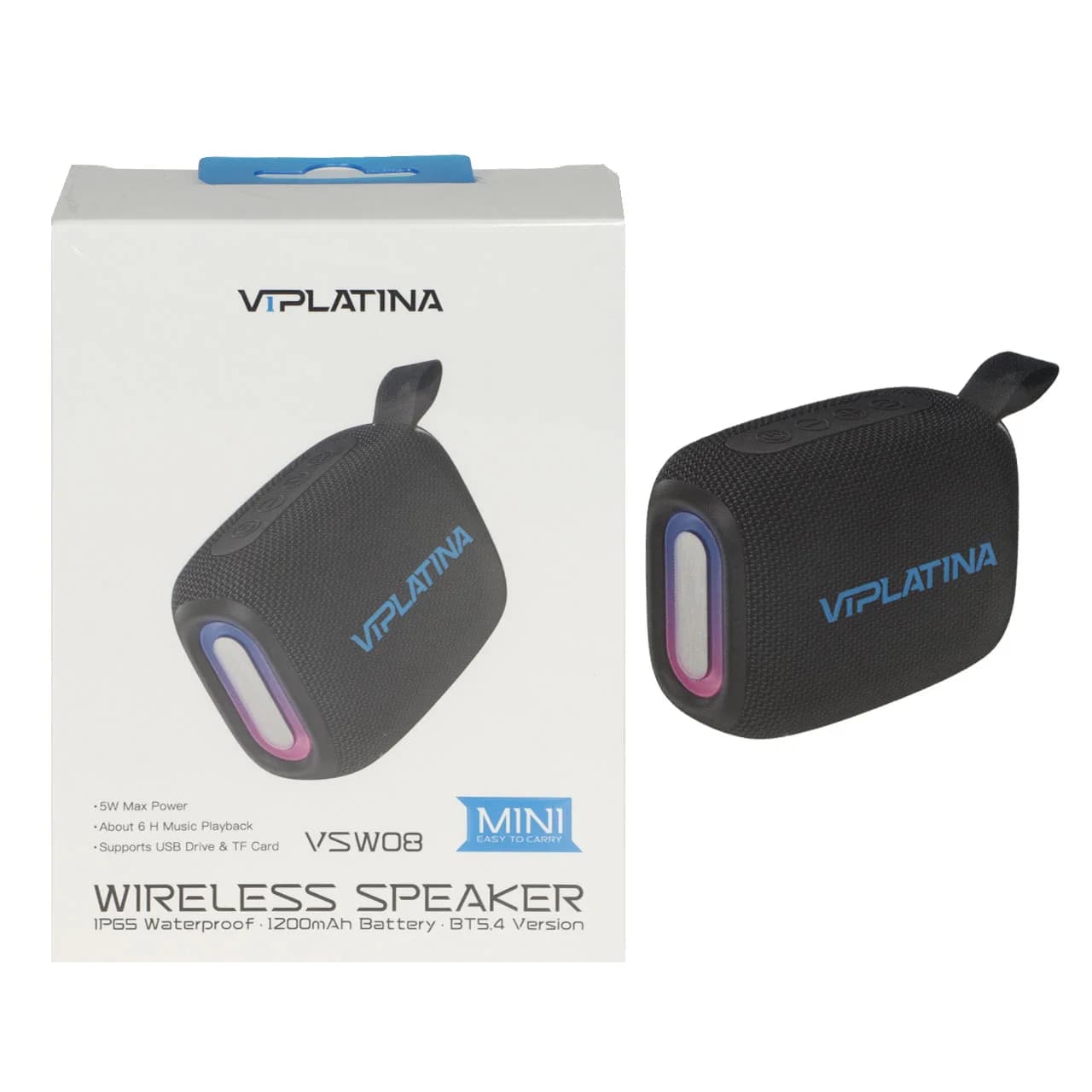 اسپیکر بلوتوثی قابل حمل وی آی پلاتینا مدل VIPLATINA VSW08 – 5W — تصویر ۴