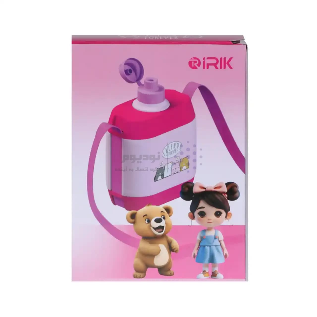قمقمه iRik مدل Cute Bear حجم 500 میلی لیتر – سرخابی – RYL — تصویر ۷