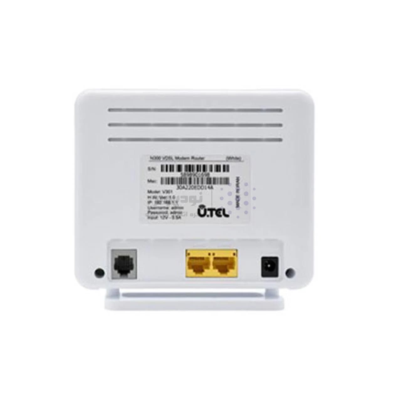 سفید – مودم U.Tel Wireless N VDSL2/ADSL2 Plus مدل V301 — تصویر ۸