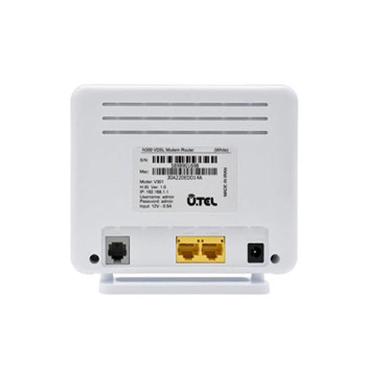 سفید – مودم U.Tel Wireless N VDSL2/ADSL2 Plus مدل V301 — تصویر ۱۱