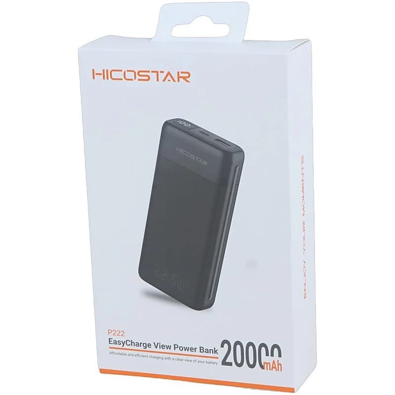 پاوربانک PD و فست شارژ Hicostar 22.5W 20000mAh مدل P222 — تصویر ۷