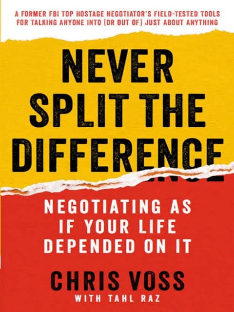کتاب Never split the difference (هرگز سازش نکنید) نسخه انگلیسی PDF | کریس واس
