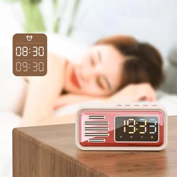 اسپیکر بلوتوثی ساعت دار مدل S22 — تصویر ۶