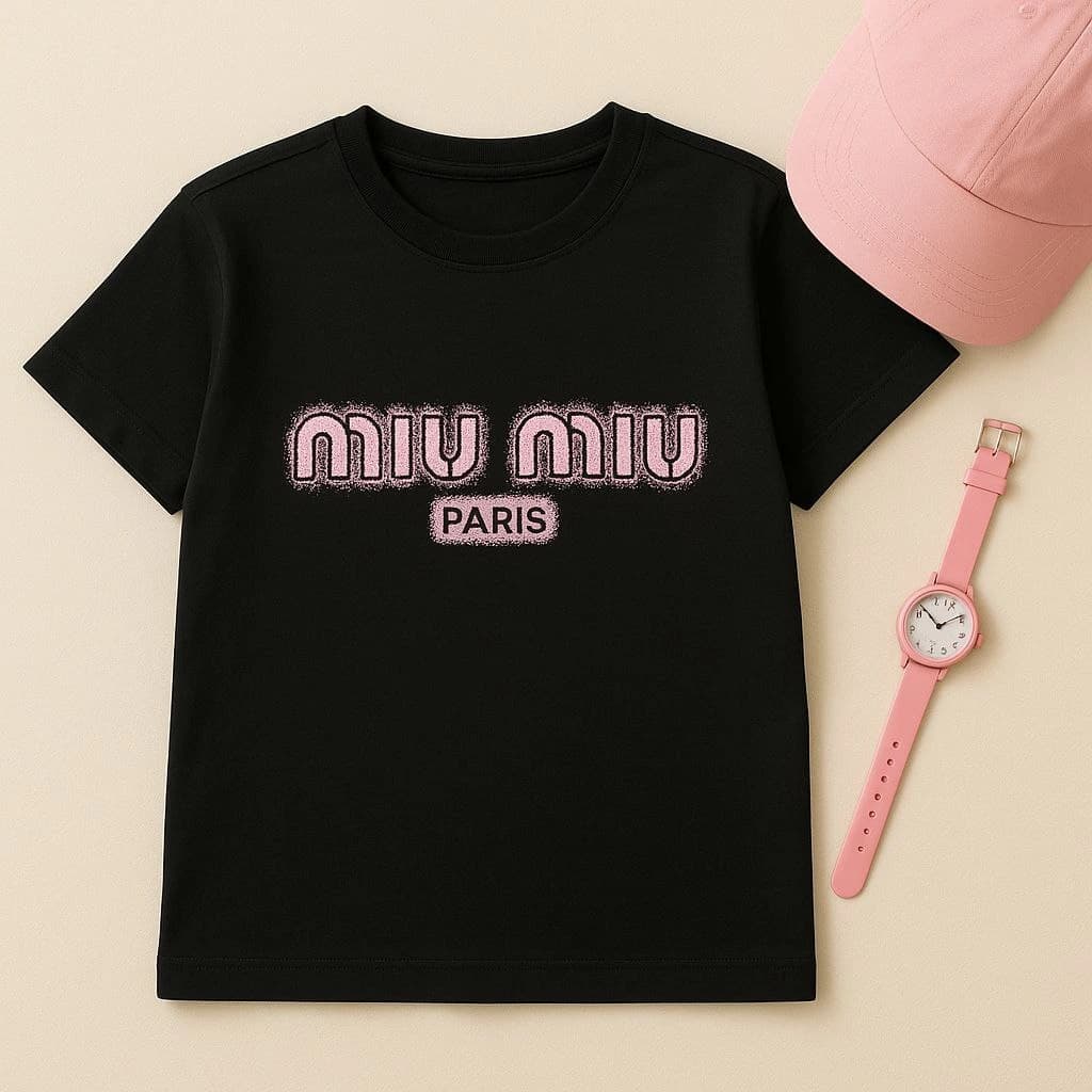 تیشرت دخترانه وارداتی مدل MIU PARIS | سایز 8 تا 16 سال