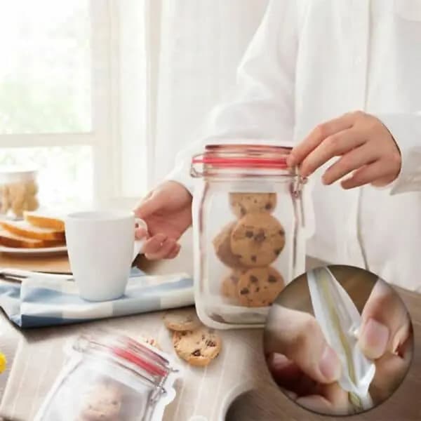کیسه زیپ لاک دار طرح بطری شیشه ای 3 عددی قرمز — تصویر ۷