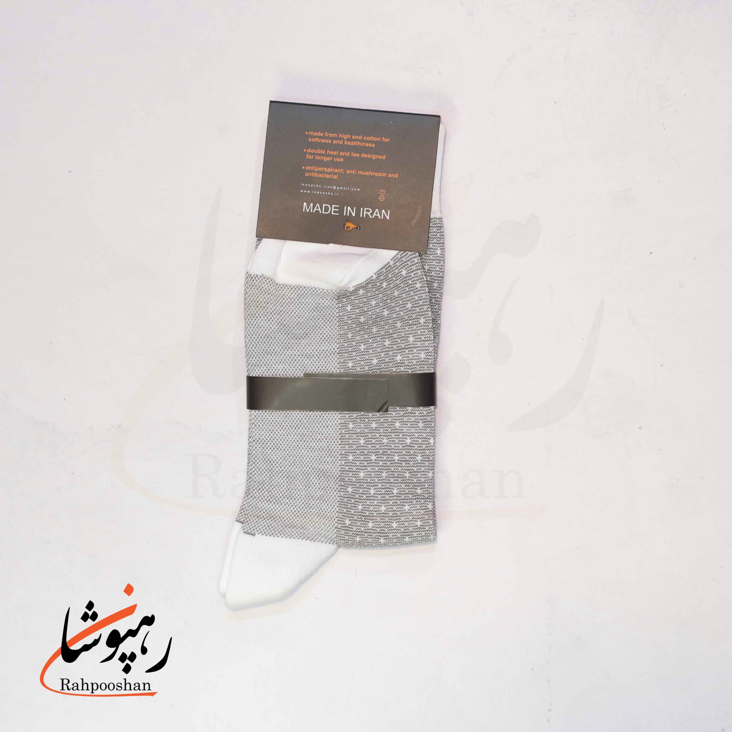 جوراب ساقدار دوفس سفید 6 طرح لئو LEO (پک 6 عددی)(101) — تصویر ۴