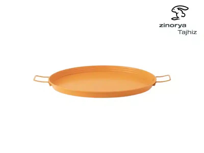 سینی 25 دسته دار فلزی پرتقالی