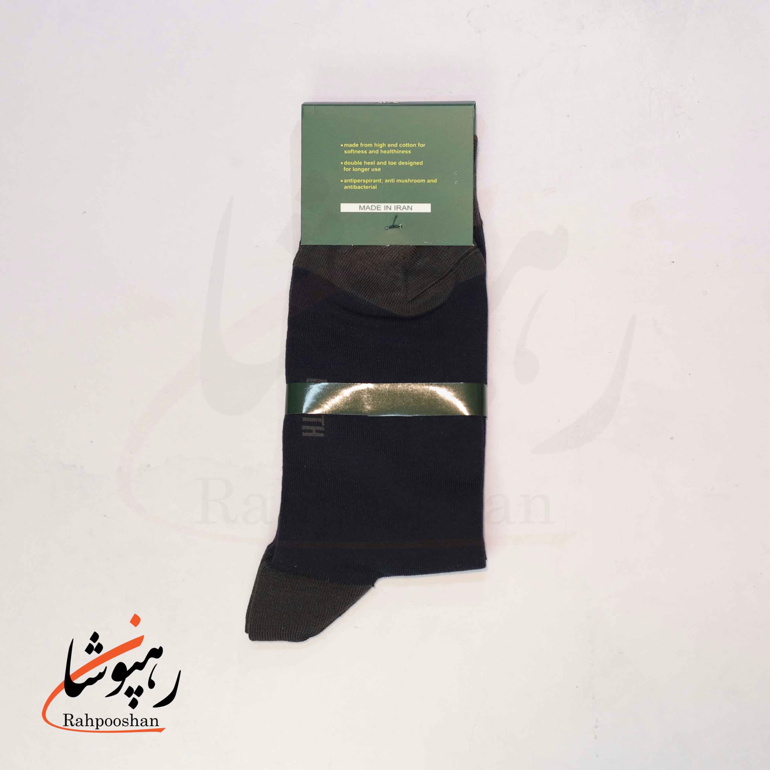 جوراب ساقدار پاشنه دو رنگ ساده نورث NORTH (پک 6 عددی)(310) — تصویر ۳