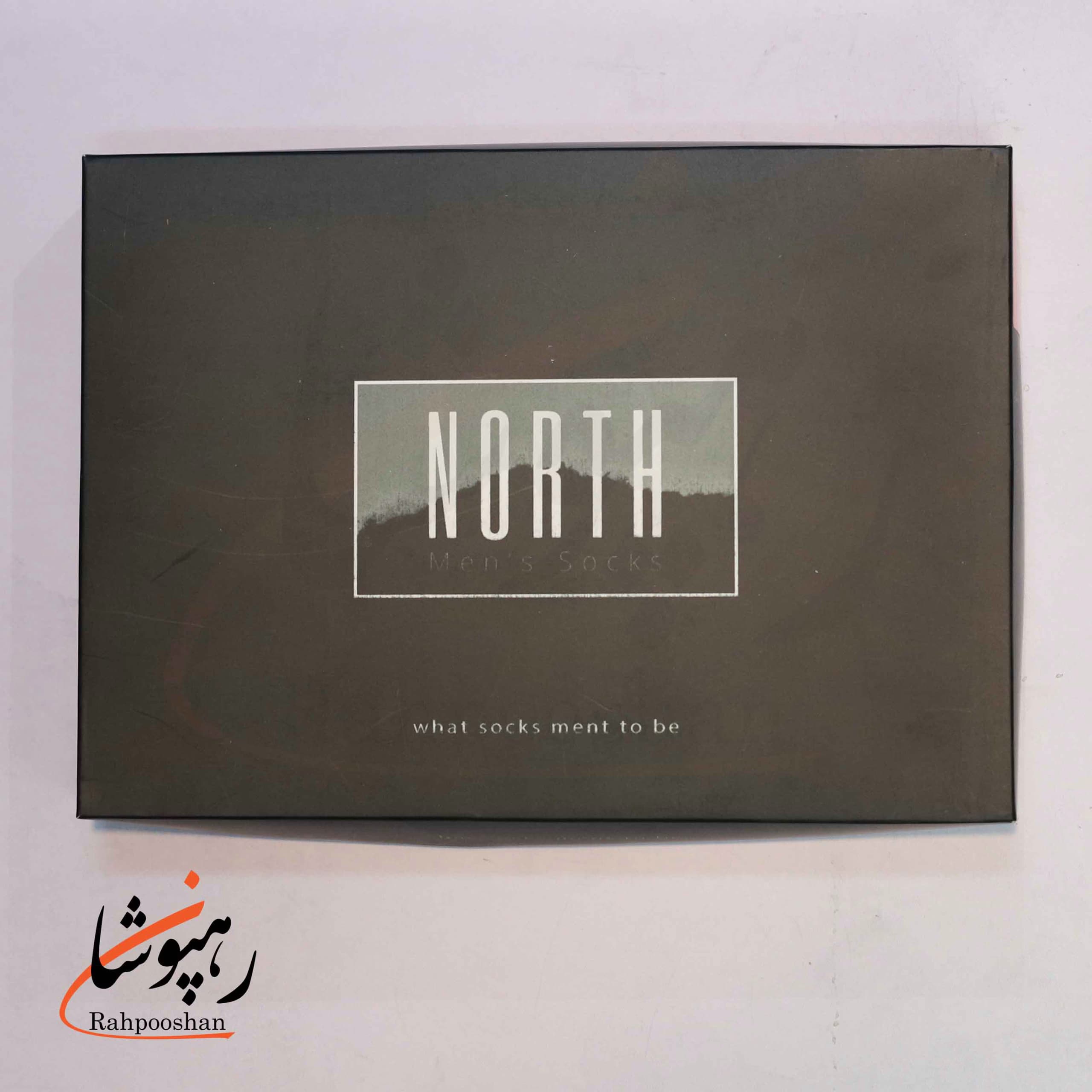 جوراب ساقدار پاشنه دو رنگ ساده نورث NORTH (پک 6 عددی)(310) — تصویر ۴
