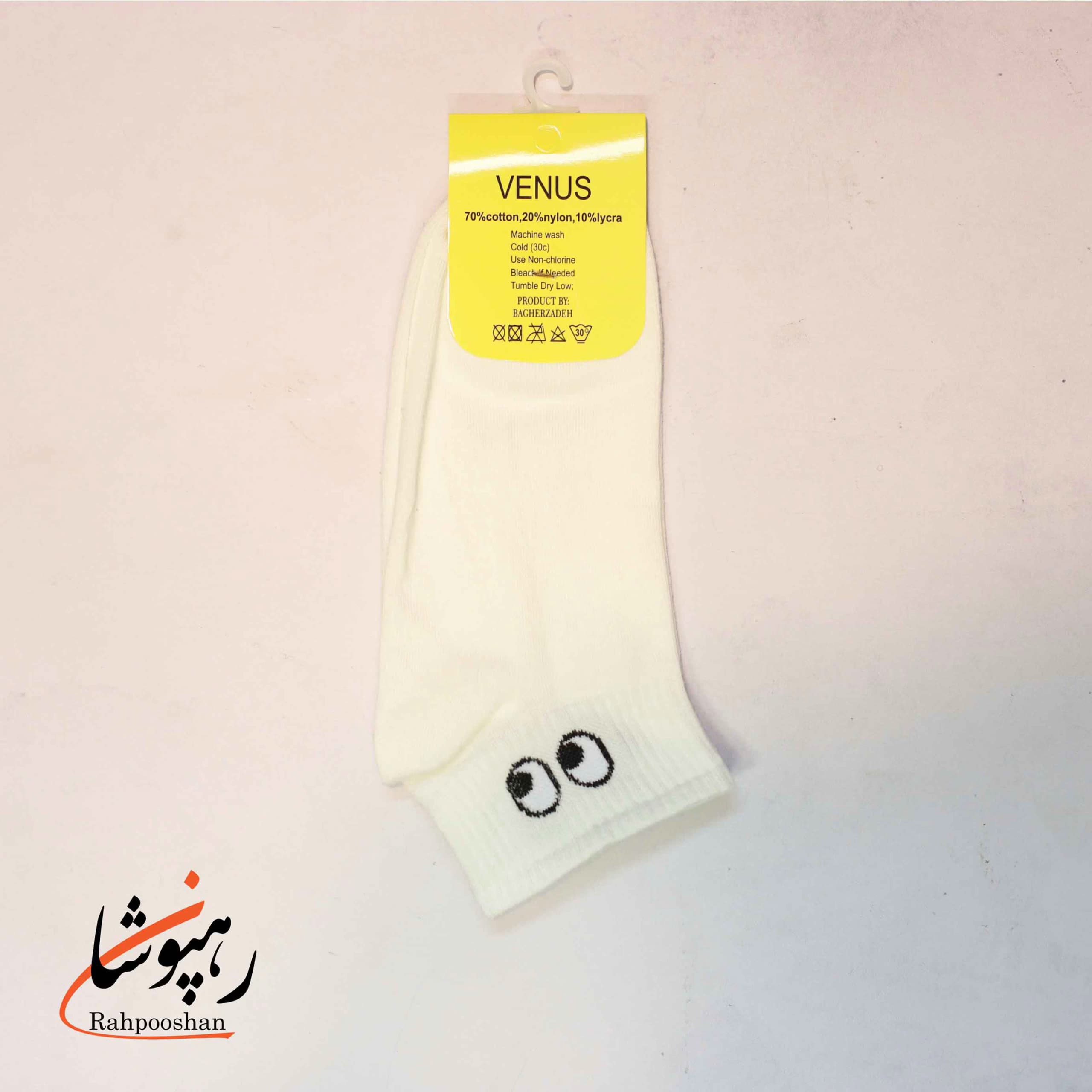 جوراب مچی طرح چشم 5 رنگ ونوس (10 عددی) — تصویر ۲