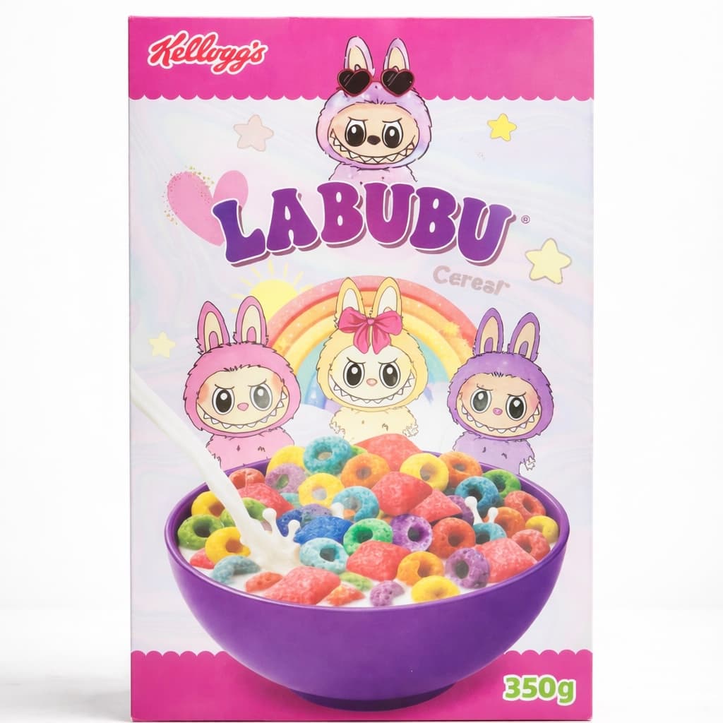 کورن فلکس Kellogg’s Labubu Cereal – رنگارنگ و فانتزی 350 گرم