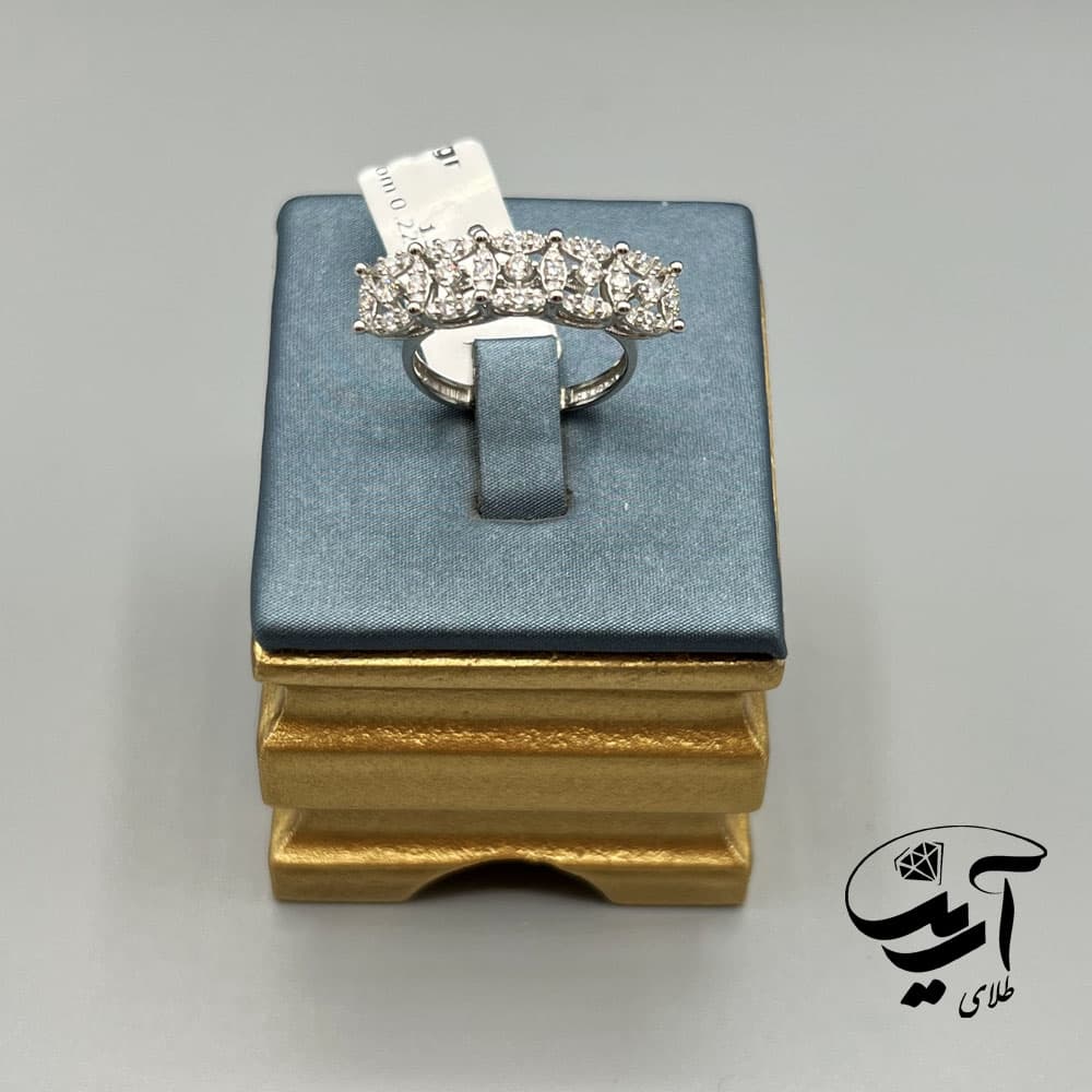 انگشتر نامزدی طلا نگین دار کد AN1578