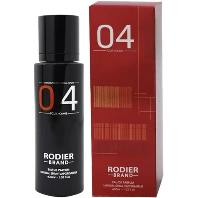 عطر ادوپرفیوم مردانه رودیر مدل 04 حجم ۳۰ میلی لیتر تلخ خنک