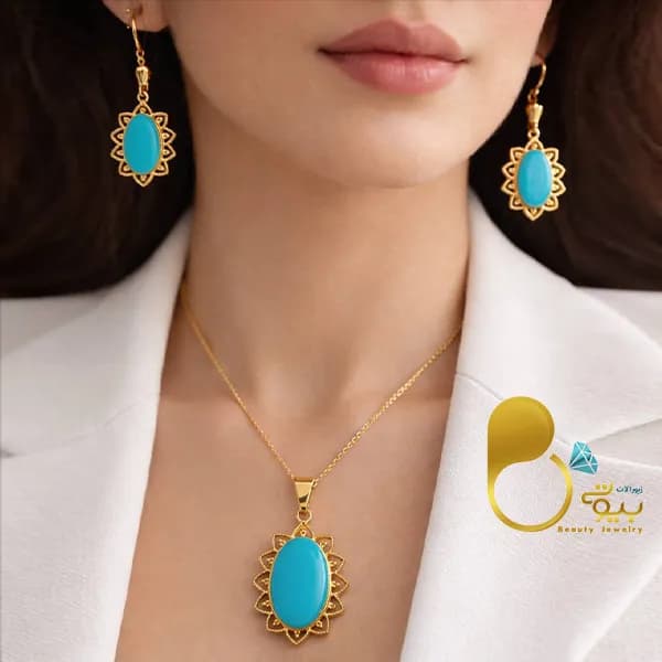 نیمست طرح فیروزه زیگزاگی