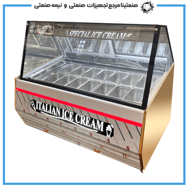 تاپینگ بستنی برند صنعتینا مدل 14 لگن