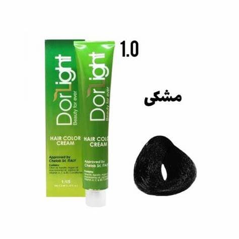 رنگ موی مشکی 1.0 دورلایت 100 میل