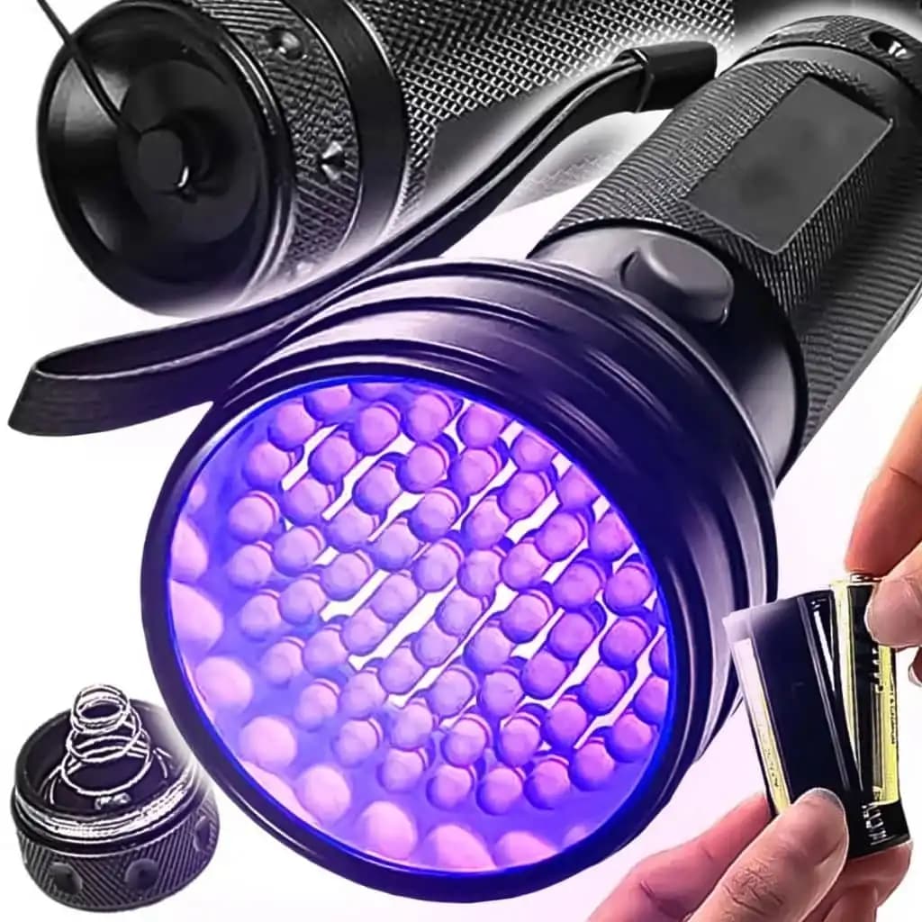 چراغ قوه یووی مدل 51 LED — تصویر ۲
