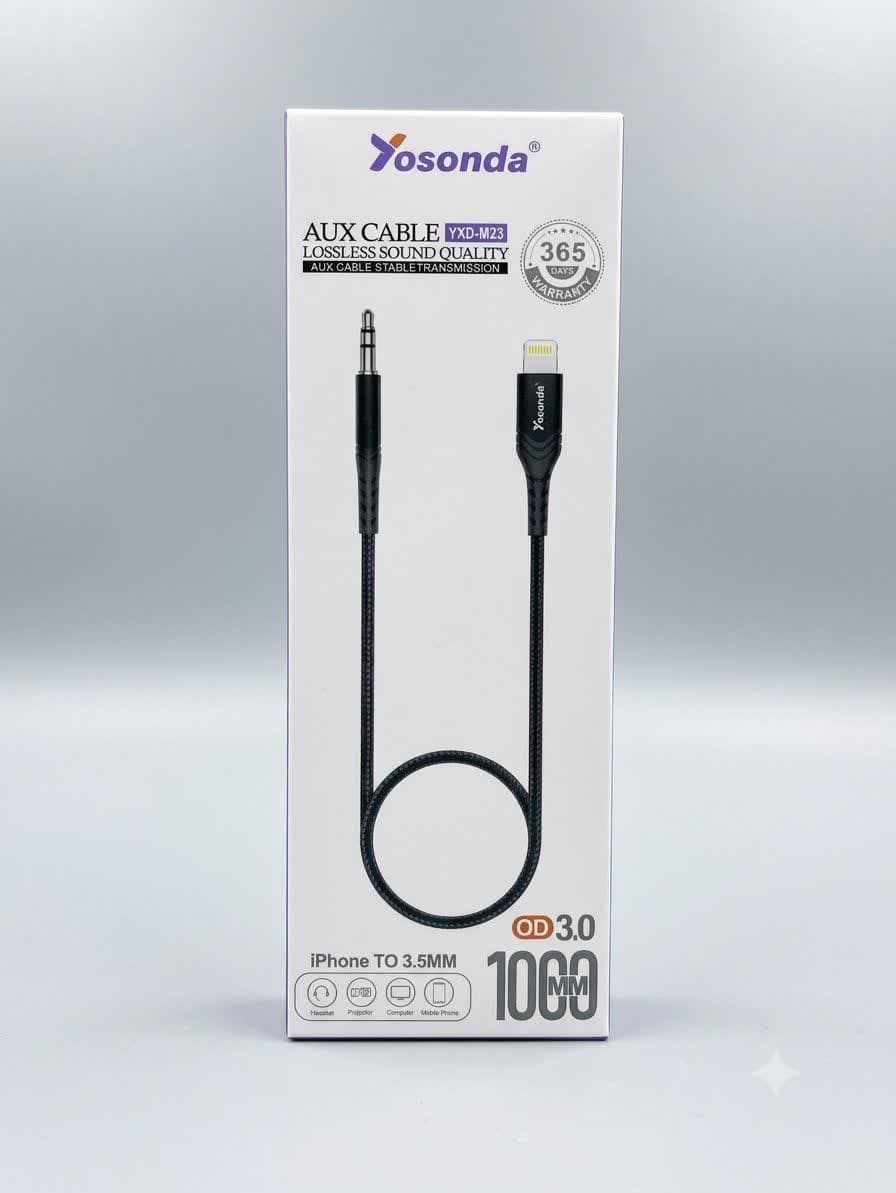 کابل تبدیل AUX به آیفون یوسوندا مدل YXD-M23