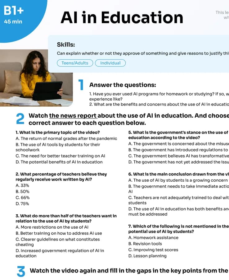 کتاب AI in Education (هوش مصنوعی در آموزش) نسخه انگلیسی PDF