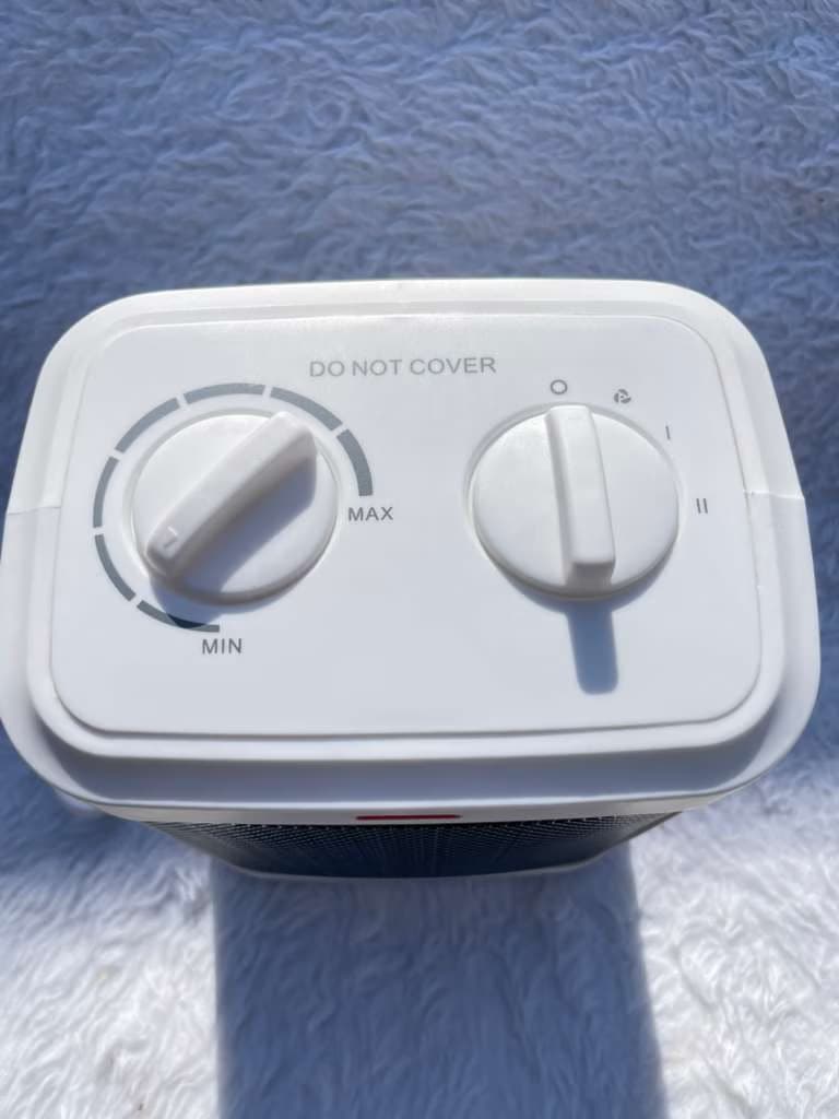 بخاری برقی فن‌دار مدل PTC‑906 توان 1500 وات — تصویر ۳