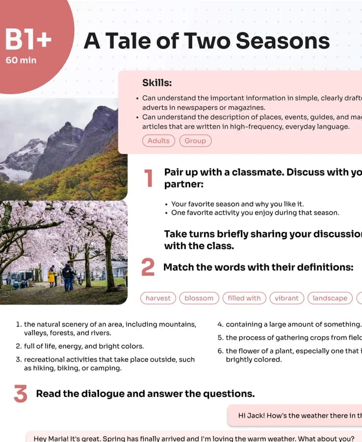 کتاب A Tale of Two Seasons (داستان دو فصل) نسخه انگلیسی PDF