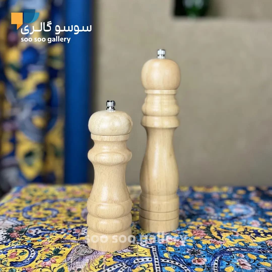 فلفل ساب و نمک ساب مدل چوبی — تصویر ۴