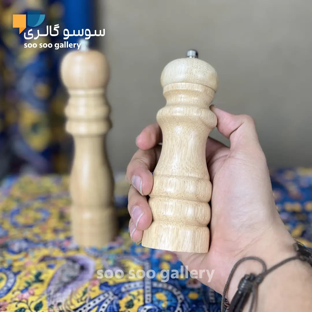 فلفل ساب و نمک ساب مدل چوبی — تصویر ۶