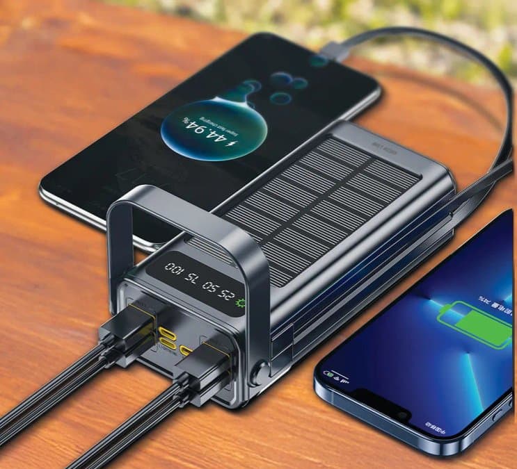 پاوربانک خورشیدی 30000 میلی‌آمپر گرین لاین مدل Solar X با توان خروجی 20 وات PD