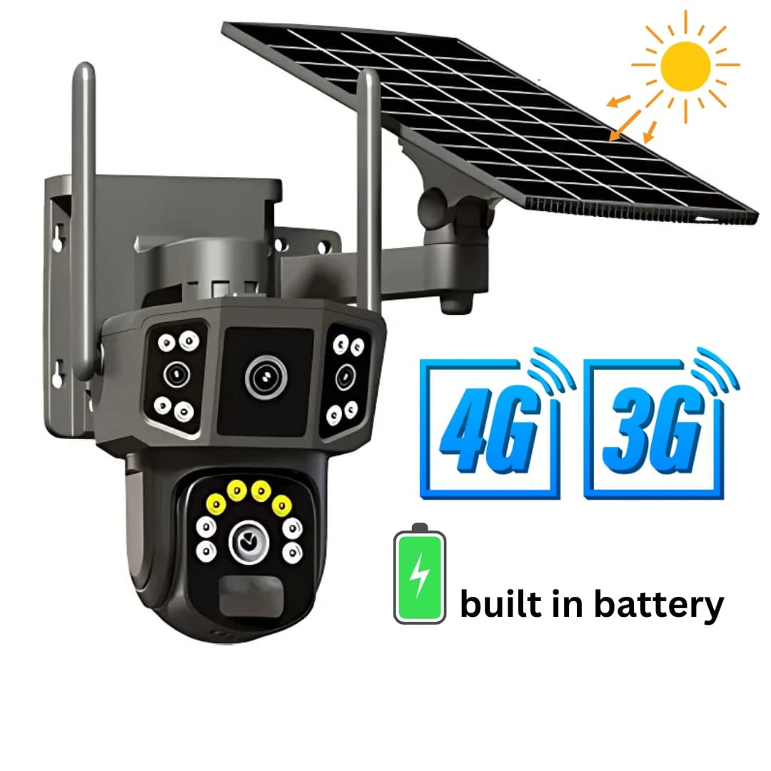 دوربین مداربسته خورشیدی-سیمکارتی 3تصویر 2 لنز V380