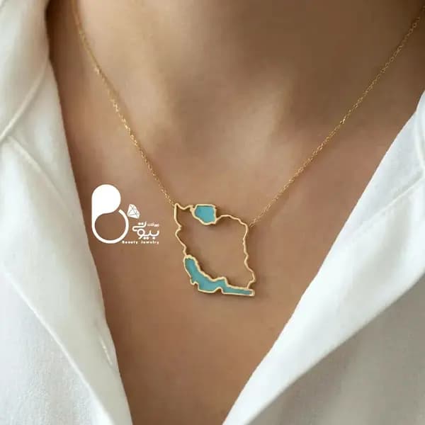 گردنبند زنانه استیل ایران من 2