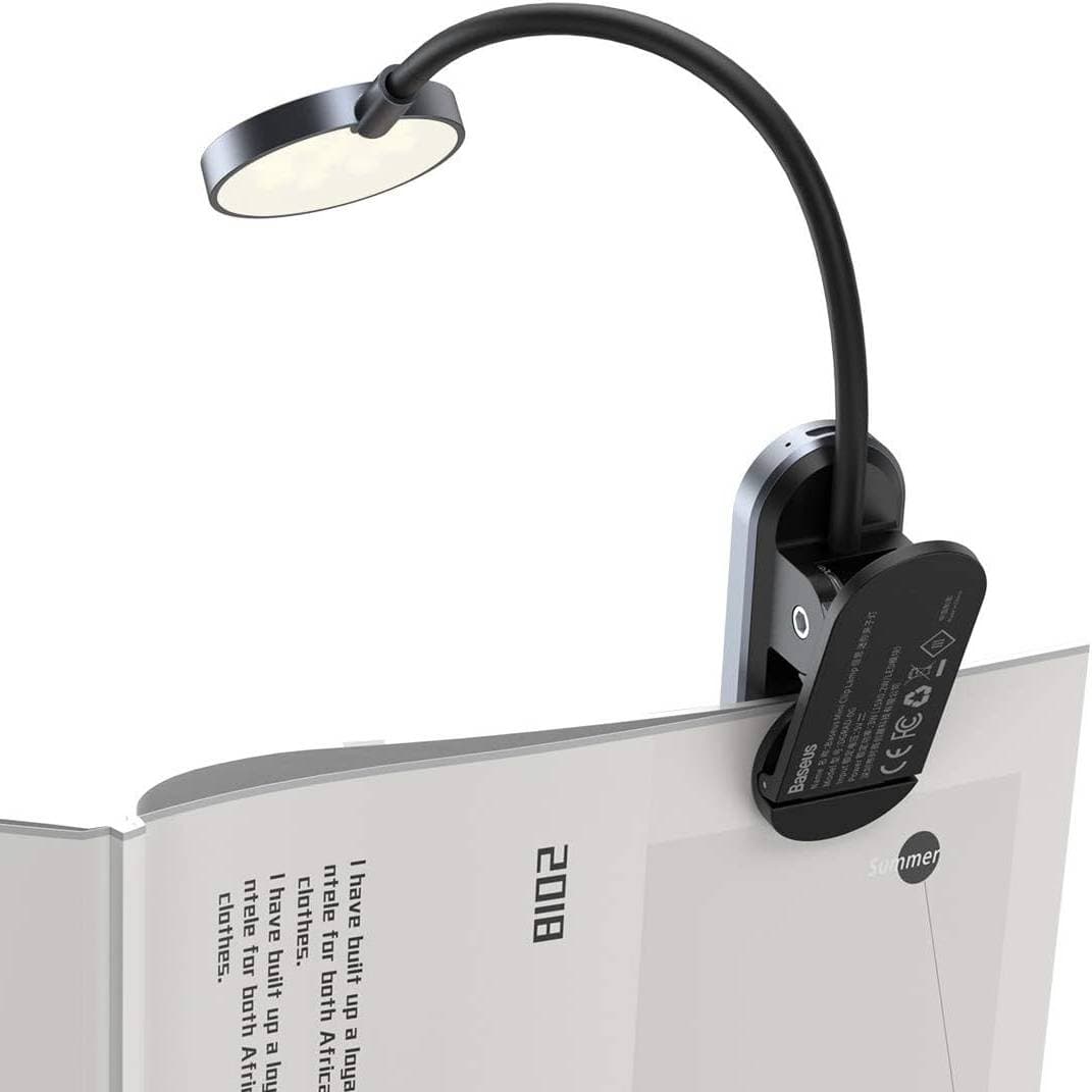 چراغ مطالعه گیرهای باسئوس mini clip lamp — تصویر ۲