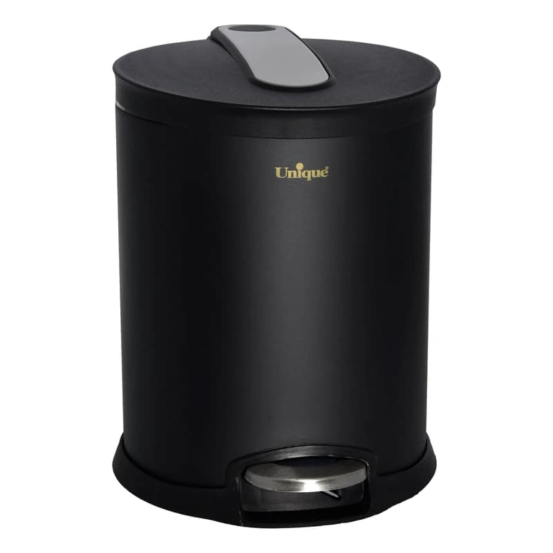 سطل زباله یونیک مدل UN-4210 حجم ۵ لیتر مشکی