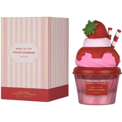 عطر کاپ کیک لطافه Berry On Top | حجم 75 میل اورجینال