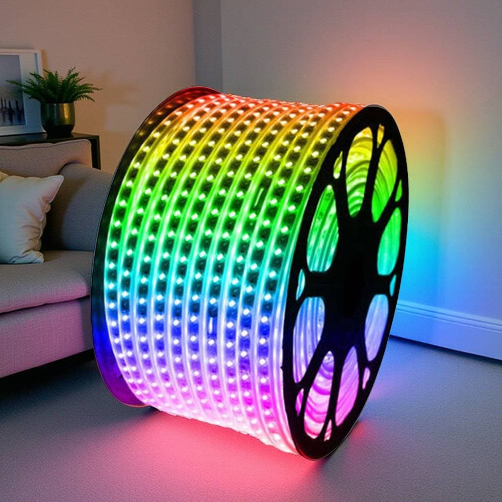 ریسه شلنگی هفت رنگ Rgb مدل 5050 ریموت کنترل دار دارای 16 رنگ — تصویر ۲