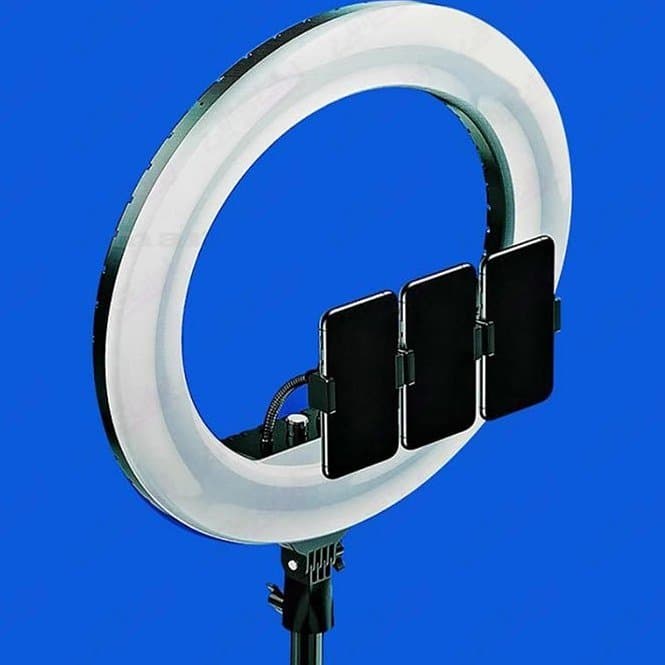 رینگ لایت مدل RL-21 همراه با سه پایه و ریموت کنترل — تصویر ۲