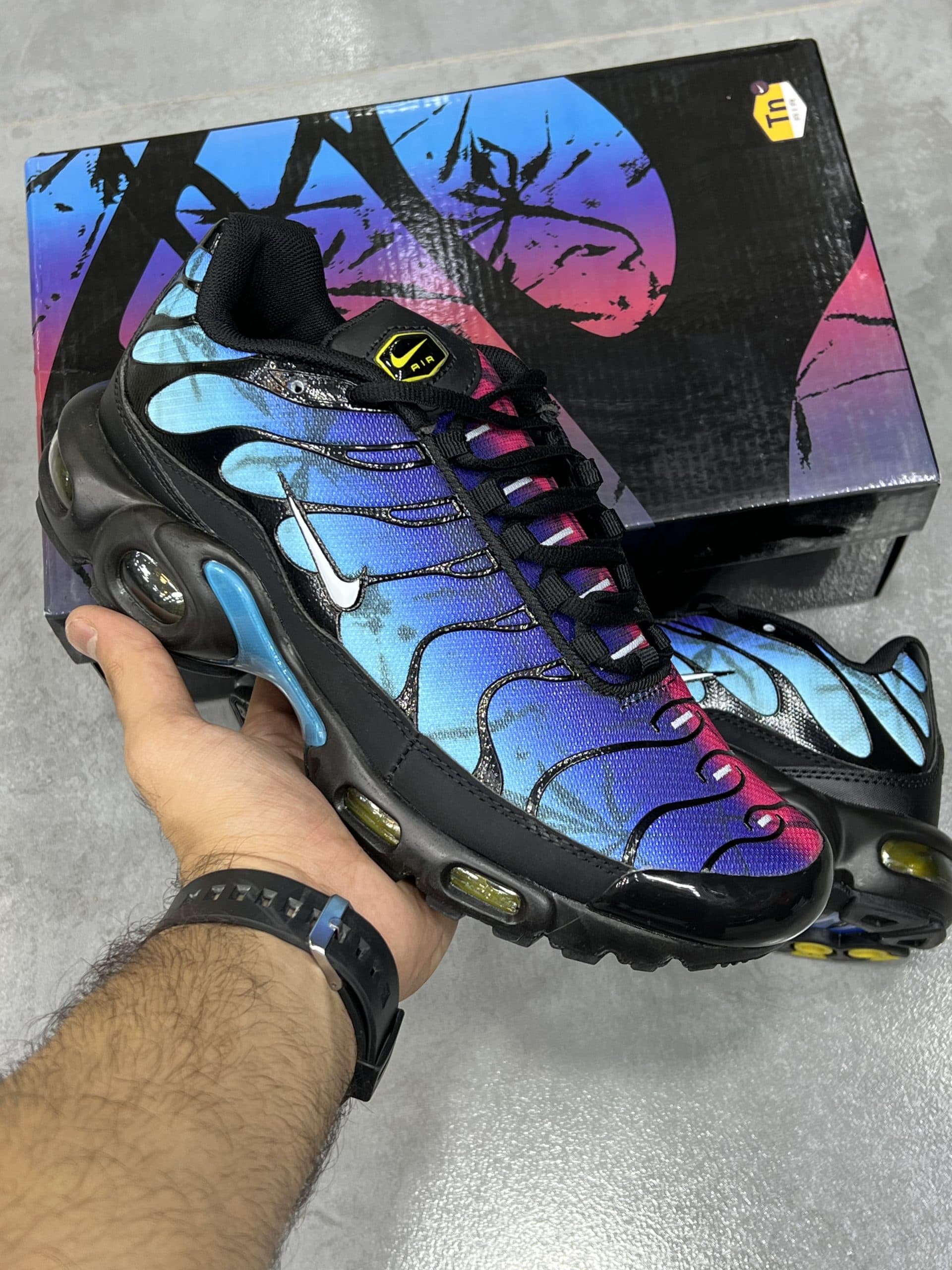 نایک ایرمکس تی ان بنفش آبی NIKE TN AIR MAX PLUS — تصویر ۵
