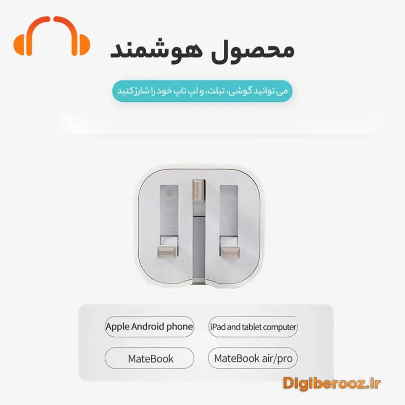 شارژر دیواری فست 20 وات اپل مدل B/A — تصویر ۸