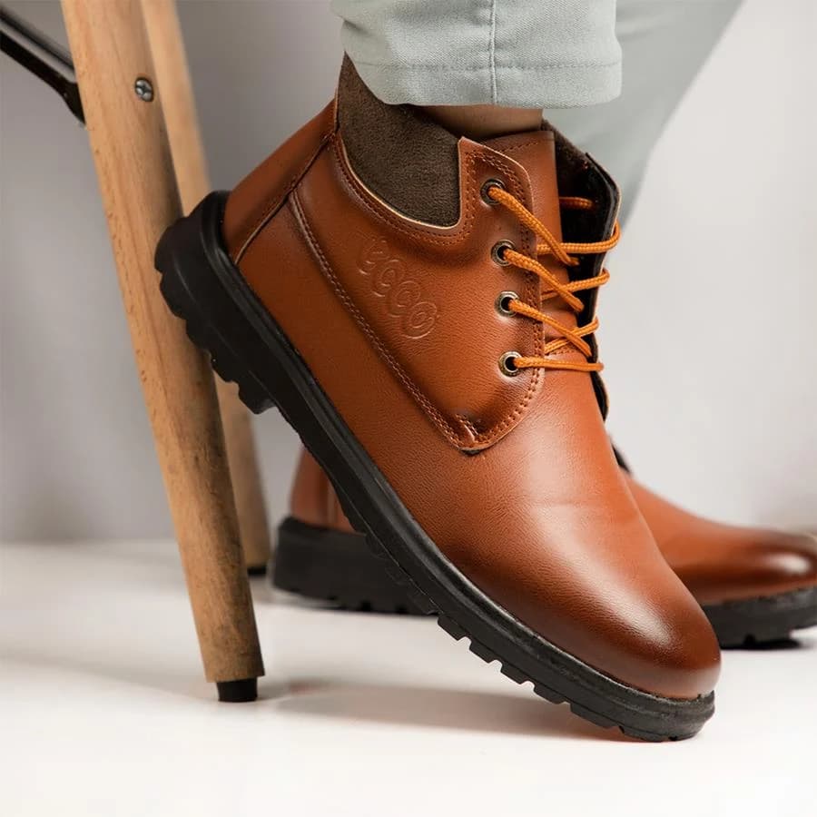نیم بوت مردانه مدل Ecco Brown — تصویر ۲