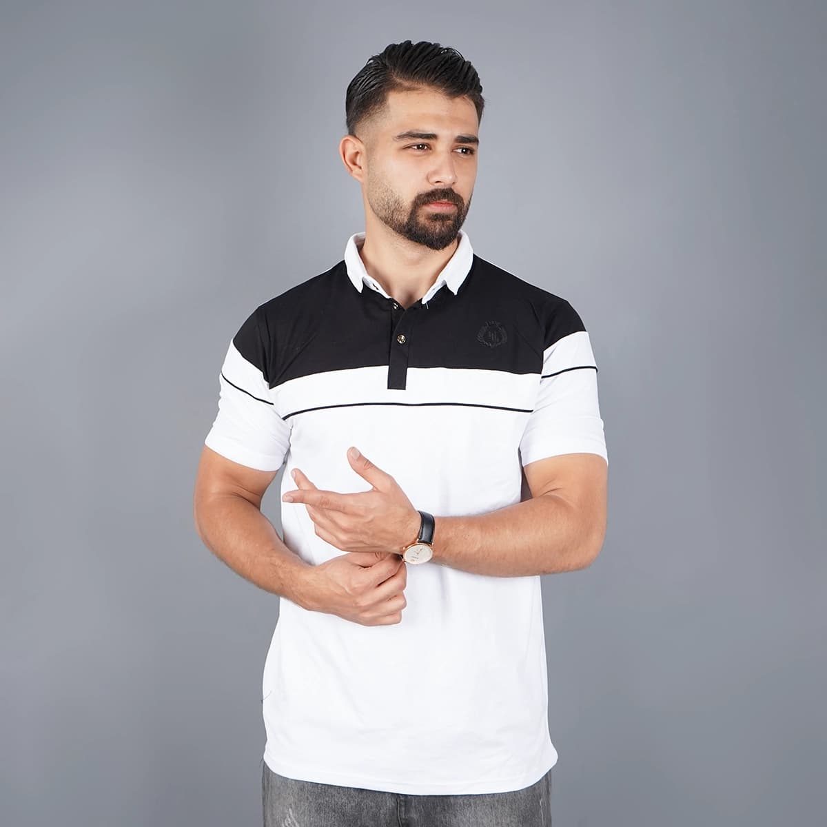 تیشرت مردانه یقه فرنچ مدل Bahman — تصویر ۵