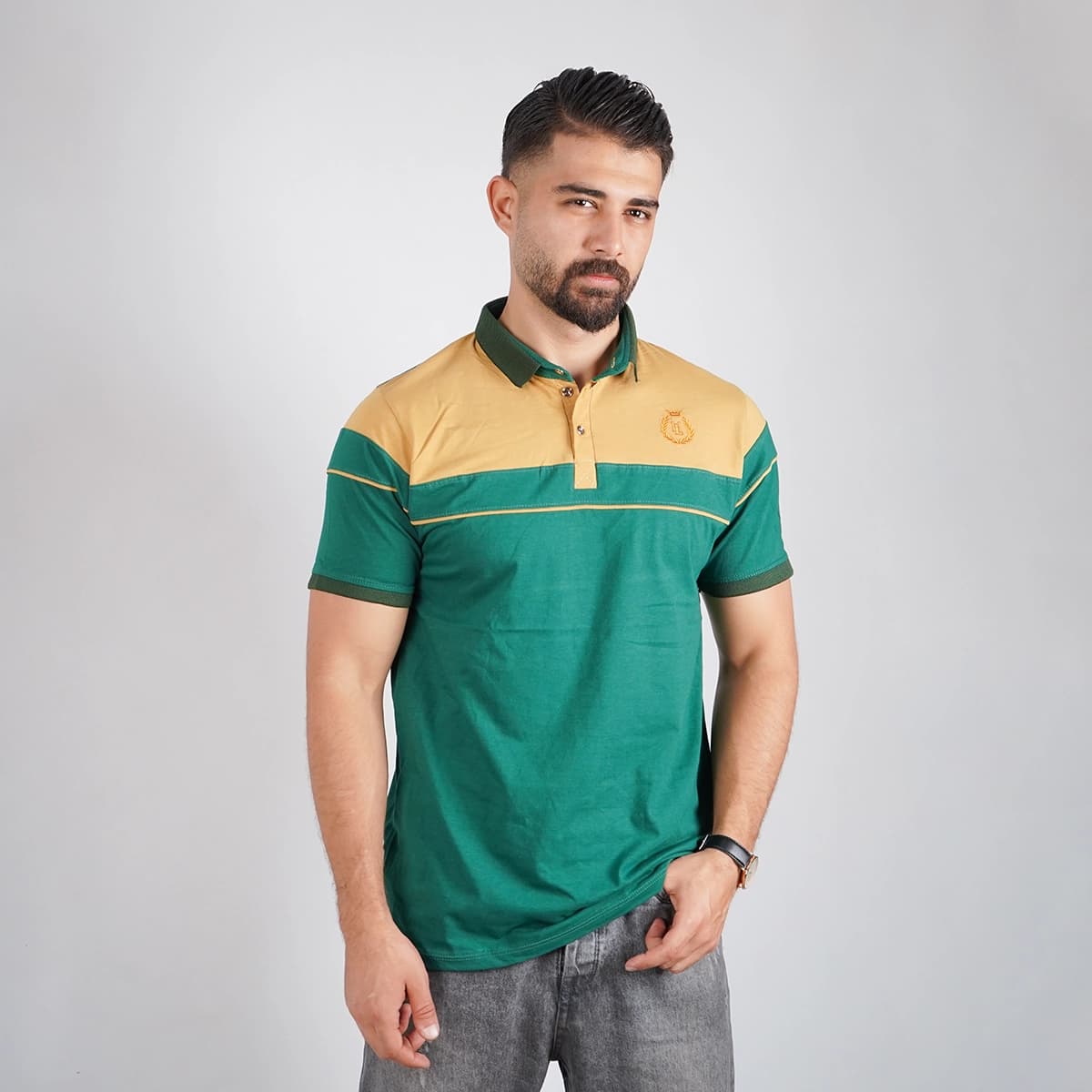 تیشرت مردانه یقه فرنچ مدل Bahman — تصویر ۴